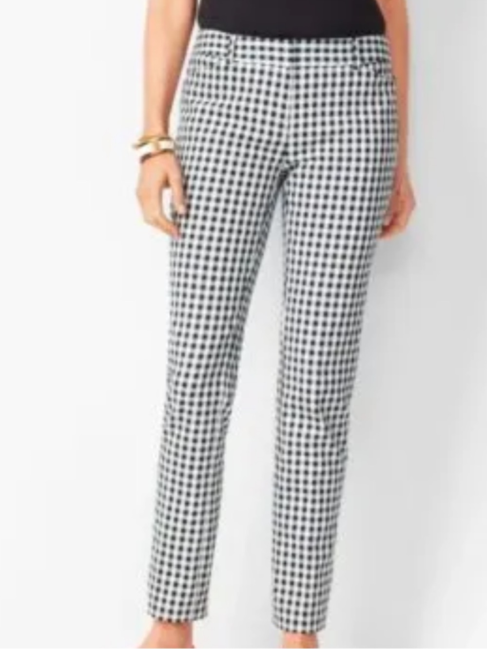 Unique Vintage Gingham Cigarette Pants Size XL/14
